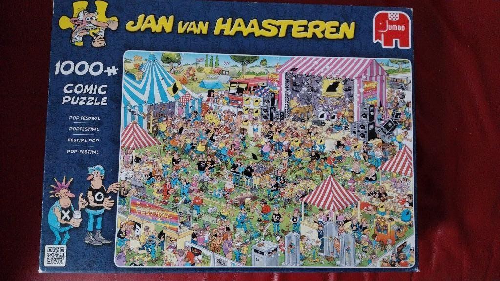 Jan van Haasteren popfestival 1000 stukjes compleet, Ophalen, 500 t/m 1500 stukjes, Zo goed als nieuw, Legpuzzel