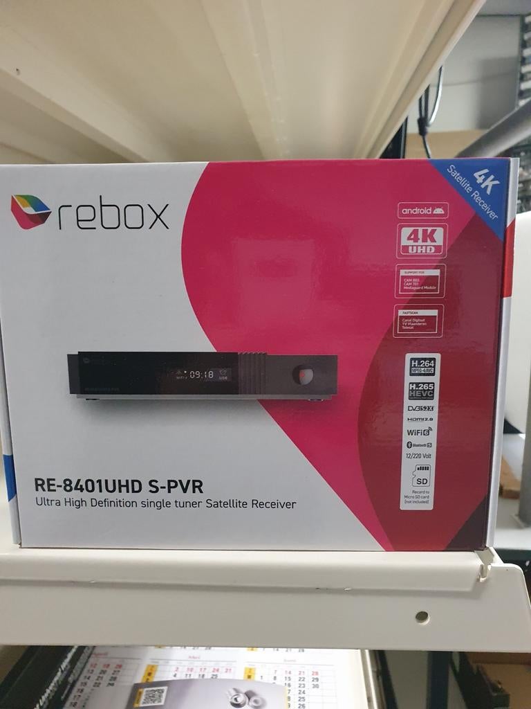 Rebox RE-8401UHD S-PVR 4K Satelliet Ontvanger Android, Ophalen of Verzenden, Nieuw, Decoder