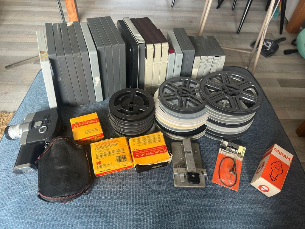 Super 8 film set, Ophalen, 8mm film