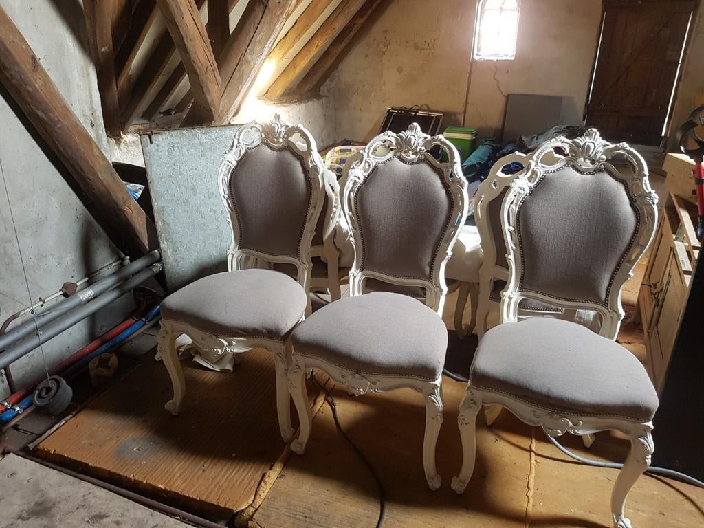 Antieke stoelen 6 stuks, Antiek en Kunst, Antiek | Meubels | Stoelen en Banken, Ophalen