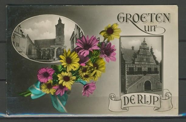 De Rijp 1930 Groeten uit Foto-Ansichtkaart m-93 jdu, Ophalen of Verzenden, 1920 tot 1940, Gelopen, Noord-Holland