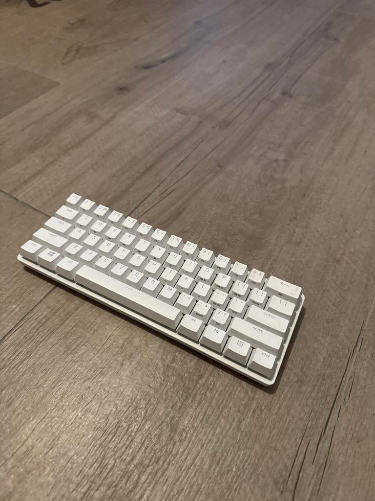 Razer Huntsman Mini Gaming Toetsenbord - Wit (60%), Ophalen, Gebruikt, Gaming toetsenbord, Qwerty