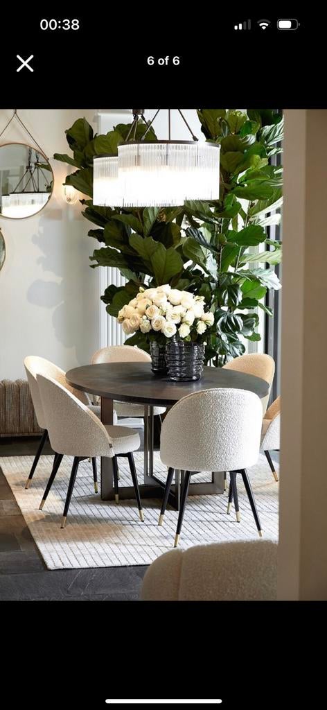 Eichholtz eetstoelen, Ophalen, Overige kleuren, Zo goed als nieuw, Vier