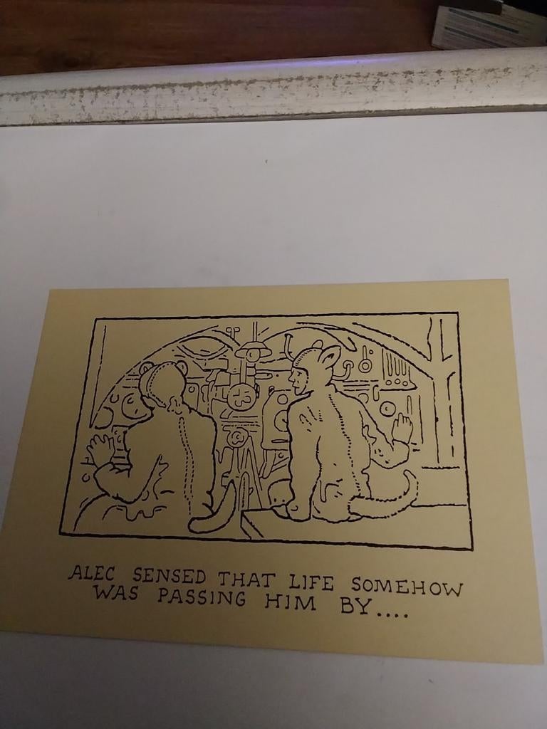 GLEN BAXTER 1980/  ALEC SENSED THAT LIFE SOMEHOW, Ophalen of Verzenden, Sterren en Beroemdheden