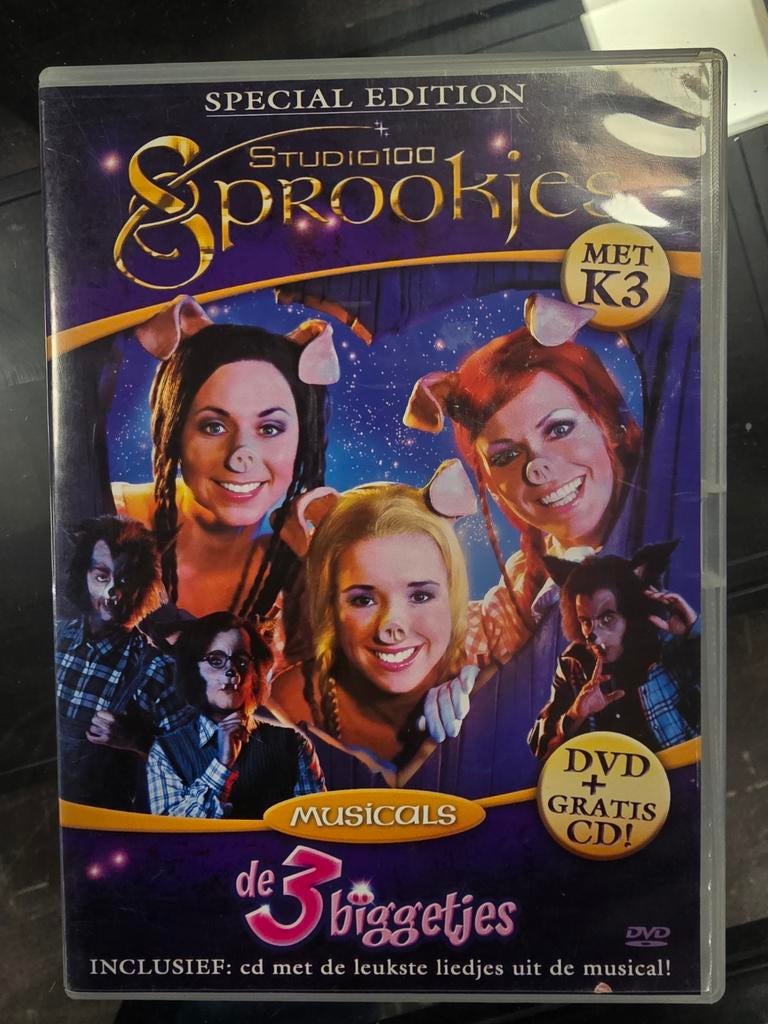 Musical De 3 biggetjes, special edition, Alle leeftijden, Ophalen of Verzenden, Zo goed als nieuw