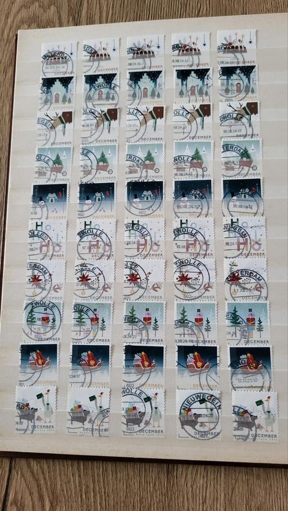 5 complete series Decemberzegels 2024., Ophalen of Verzenden