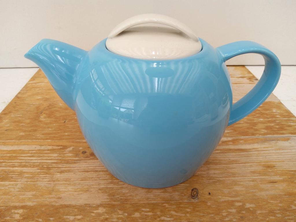 Douwe Egberts - Theepot - Pastel blauw, Ophalen of Verzenden