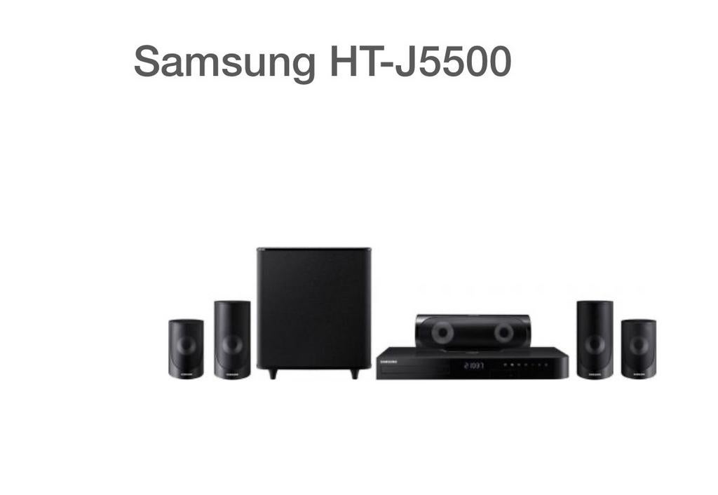 Samsung HT-J5500 5.1 Blu-ray Home Cinema Systeem, Overige merken, Gebruikt, Blu-ray-speler, 70 watt of meer