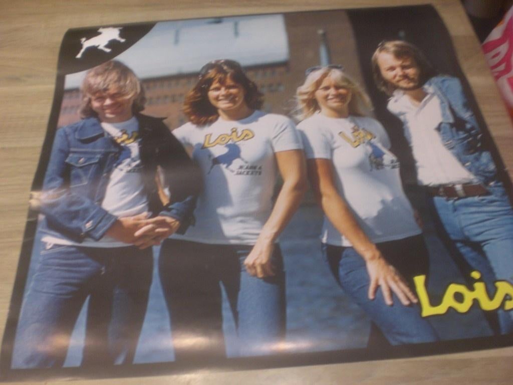 ABBA Originele LOIS Poster 2012, Verzamelen, Muziek, Artiesten en Beroemdheden, Ophalen of Verzenden, Zo goed als nieuw, Poster, Artwork of Schilderij