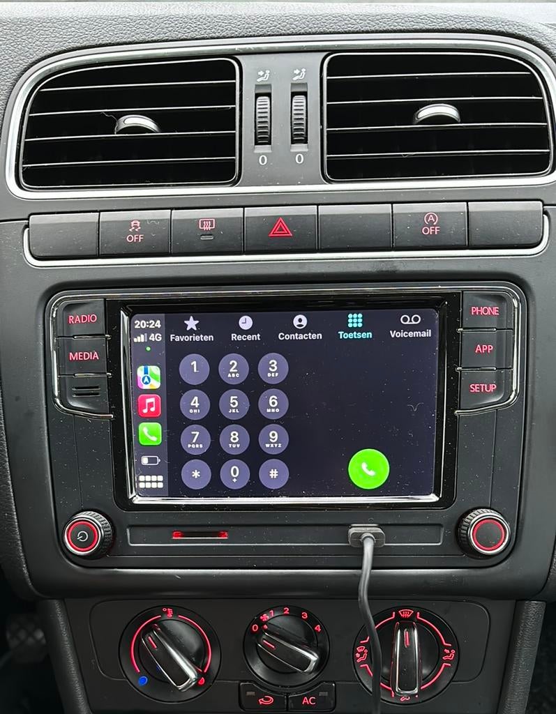 Rcd 360 DS Apple Carplay voor VW Golf 6 Bluetooth Navi, .., Gebruikt, ., Ophalen of Verzenden