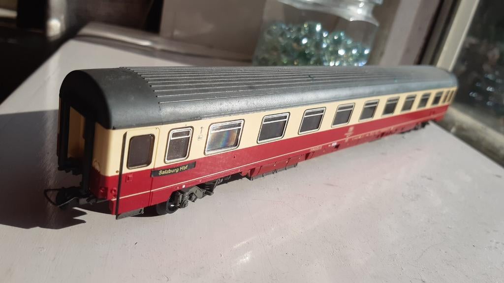 Roco db rijtuig in 1:87 lengte 303mm, Gebruikt, Gelijkstroom, Wagon, Ophalen of Verzenden