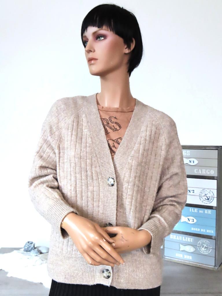 C&A Prachtig Beige Kort Vest met mooie Knopen M 38, Maat 38/40 (M), Beige, Ophalen of Verzenden, Zo goed als nieuw