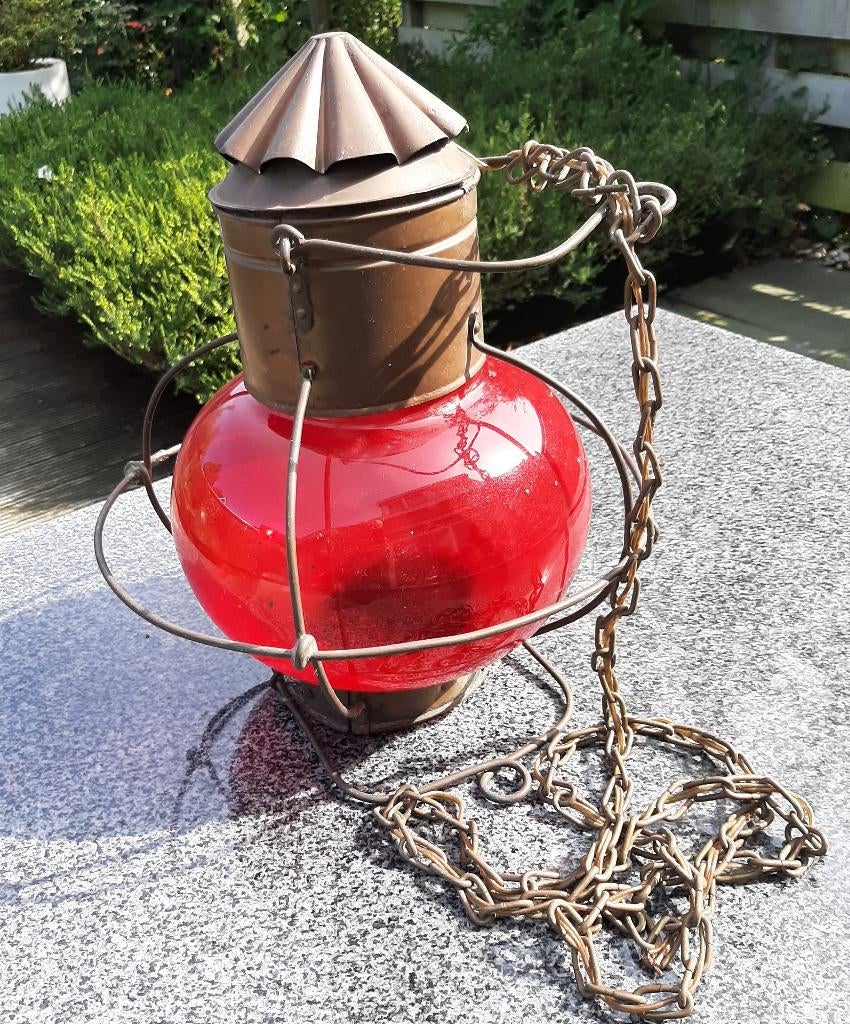 Antieke scheepslamp, Ophalen, Gebruikt