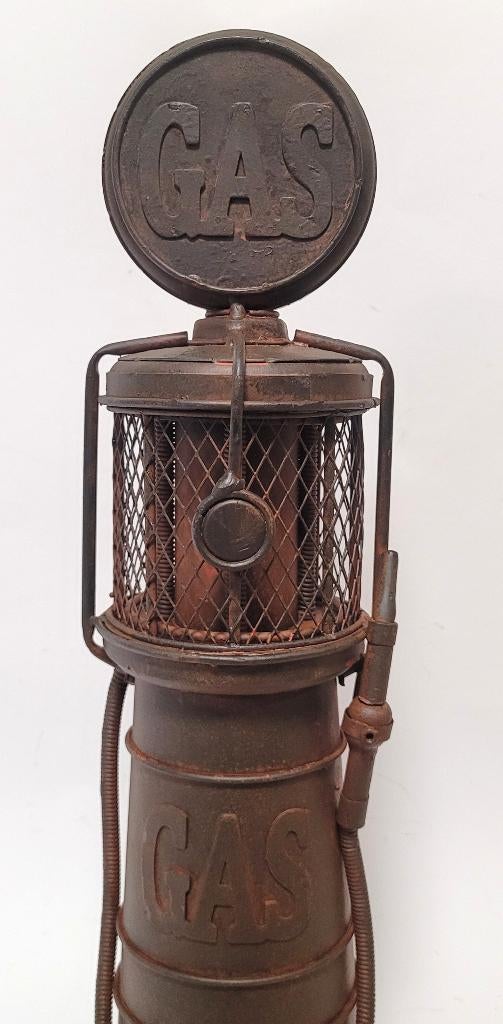 Gaspump bezinepomp old look blikken miniatuur decoratie, Tuin en Terras, Info@deconoord.nl, Deco Noord, Nieuw, Ophalen of Verzenden