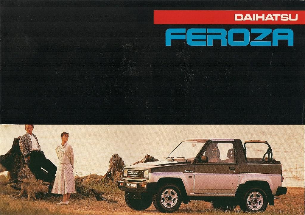 Folder Daihatsu Feroza, 1988, Ophalen of Verzenden, Nieuw, Overige merken