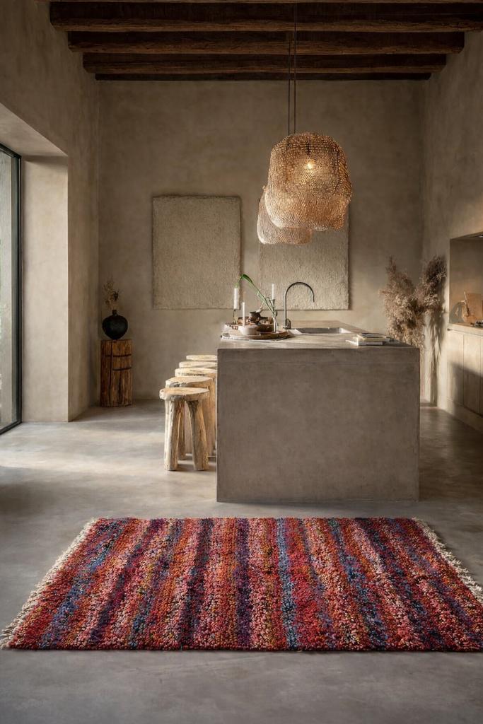 Beni Ouarain vloerkleed 158x100 cm – Marokkaans wol, Overige kleuren, 100 tot 150 cm, Nieuw, Ophalen of Verzenden