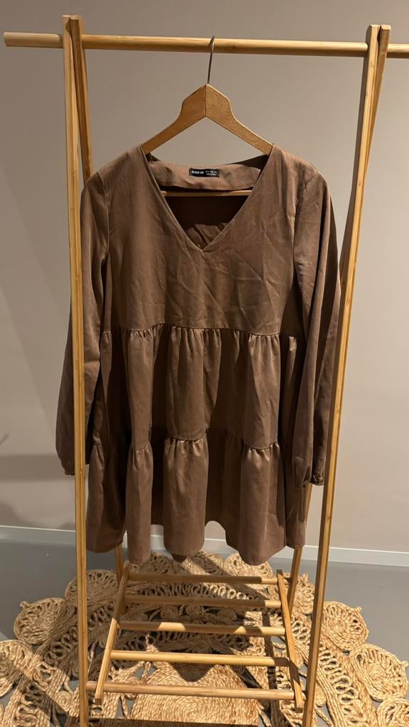 Shein bruin jurkje, Maat 38/40 (M), Bruin, Ophalen of Verzenden, Zo goed als nieuw