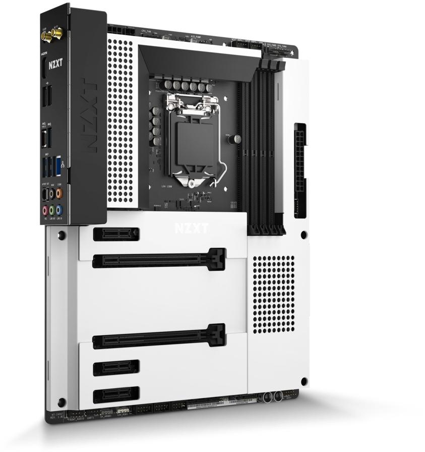 NZXT N7 Z490 Moederbord Wit - Intel Socket, Computers en Software, Moederborden, Gebruikt, DDR4, Ophalen of Verzenden, ATX
