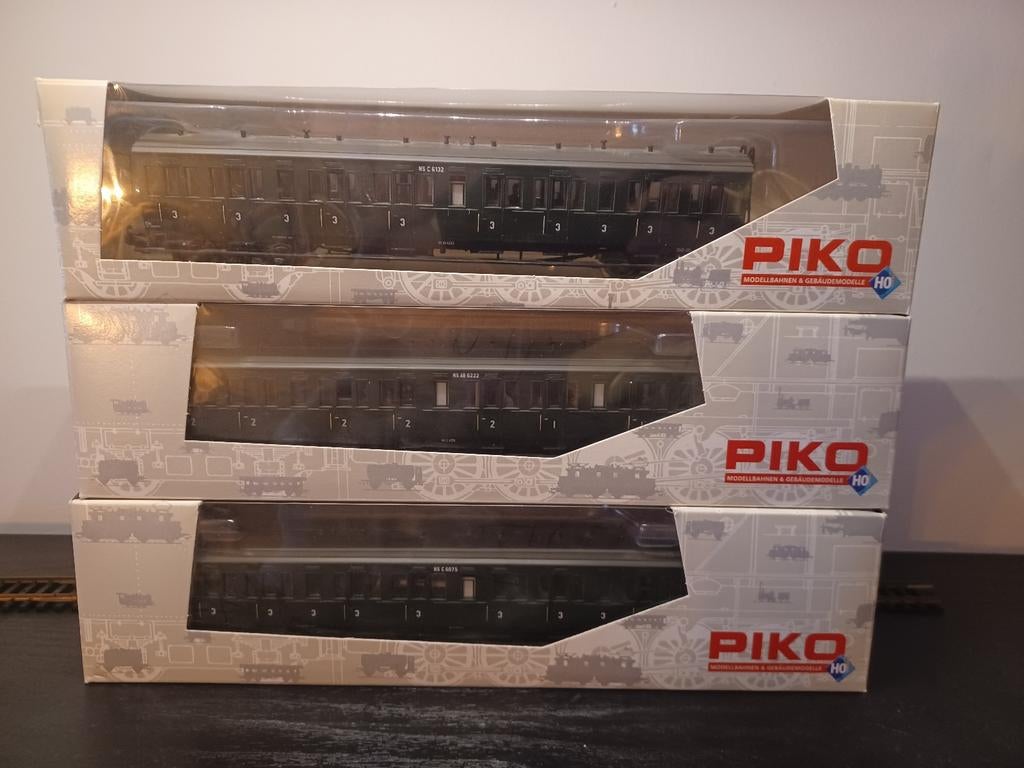 Piko Rijtuigenset Tijdperk 3 Digitaal, Hobby en Vrije tijd, Modeltreinen | H0, Treinset, Gelijkstroom of Wisselstroom, Zo goed als nieuw