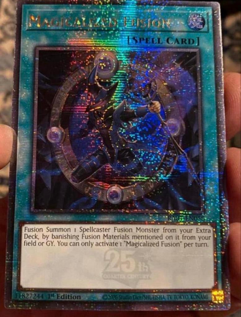 Yu-Gi-Oh! Magicalized Fusion RA01 1st Ed QCR !, Hobby en Vrije tijd, Verzamelkaartspellen | Yu-gi-Oh!, Zo goed als nieuw, Losse kaart