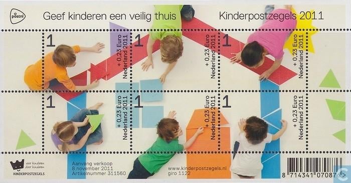 Nederland NVPH nr 2886 postfris Kinderpostzegels 2011, Verzenden, Na 1940, Postfris