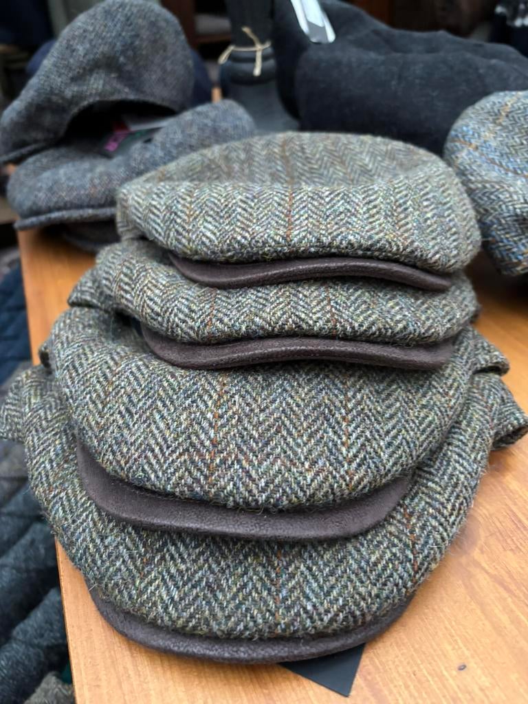 Harris tweed flatcaps, Harris Tweed, 60 cm (XL, 7½ inch) of meer, Buiteninstijl@hotmail.com, Nieuw