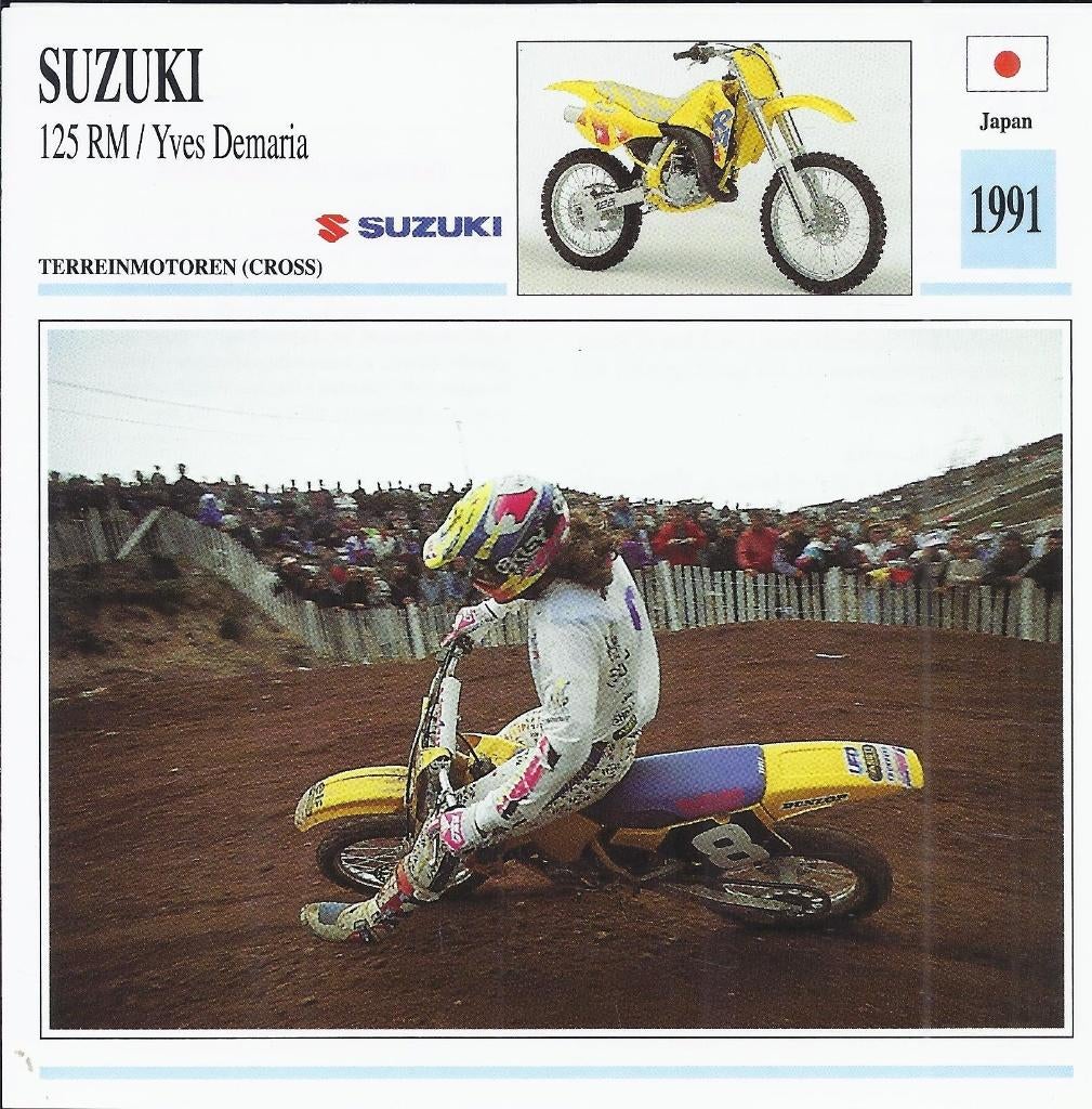 Ma71 motorkaart suzuki 125 rm  --, Ophalen of Verzenden, Zo goed als nieuw, Auto's