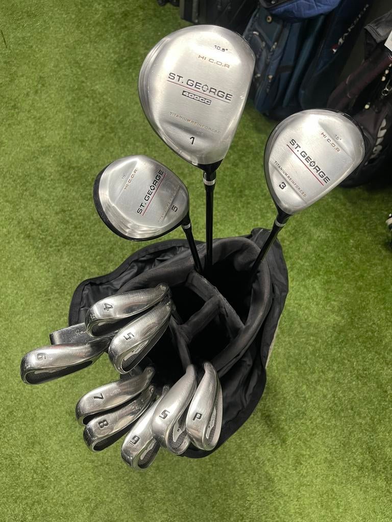 Complete st.George golfset in Nike standbag, Sport en Fitness, Golf, Overige merken, Set, Gebruikt, -