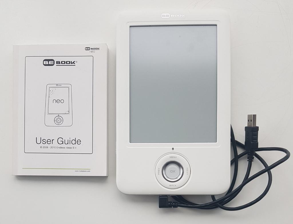 BeBook Neo E-Reader met Touchscreen + Stylus Pen + USB kabel, Gebruikt, Touchscreen, Ophalen of Verzenden, 4 GB of minder