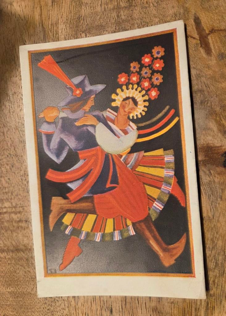 Poolse volksdansers, Verzenden, 1920 tot 1940, Ongelopen, Cultuur en Media
