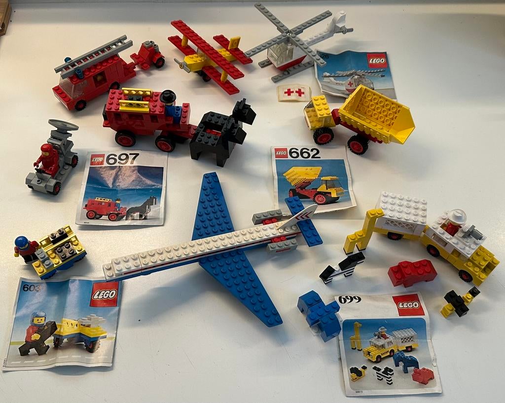 Vintage Lego 9 sets jaren 70, Ophalen of Verzenden, Zo goed als nieuw
