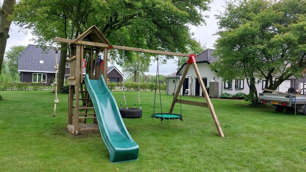 COMPACTE kleine TOREN speelhuis klimtoren speeltoestel, Ophalen, Nieuw, Schommel, Aanbouwonderdeel