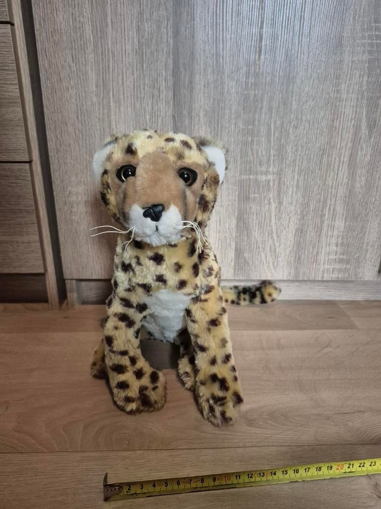 burgers zoo knuffel cheeta, Kinderen en Baby's, Speelgoed | Knuffels en Pluche, Ophalen of Verzenden, Zo goed als nieuw, Overige typen