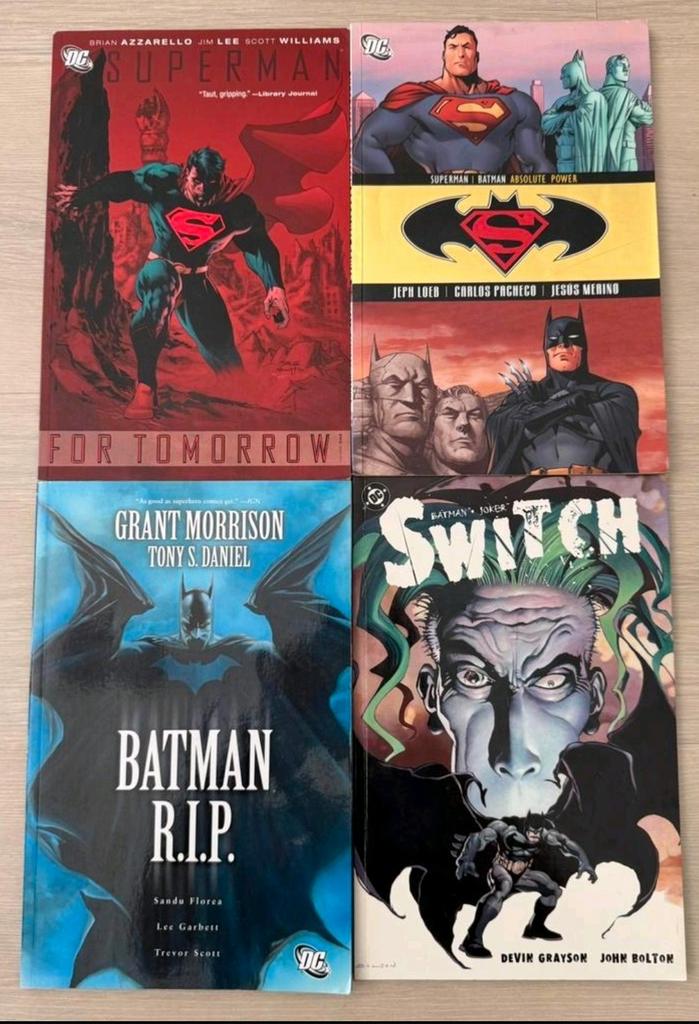 4x DC Comics | Superman | Batman | Joker | Stripboeken, Boeken, Meerdere comics, Ophalen of Verzenden, Zo goed als nieuw, Amerika
