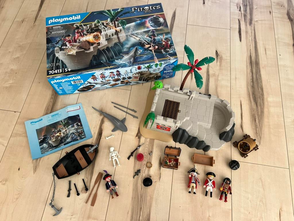 PLAYMOBIL 70413 Pirates - Vesting van de Soldaten🏴‍☠️💣, Kinderen en Baby's, Speelgoed | Playmobil, Ophalen of Verzenden, Zo goed als nieuw