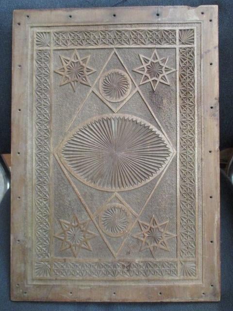 Fries kerfsnee paneel, hout gesneden, cirkels en sterren, Ophalen of Verzenden