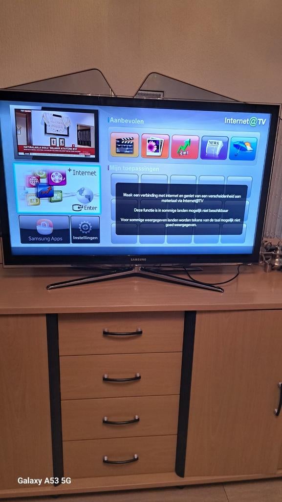 Samsung LED TV - Model UE46C6730, Met plank(en), Gebruikt, 100 tot 150 cm, Ophalen of Verzenden