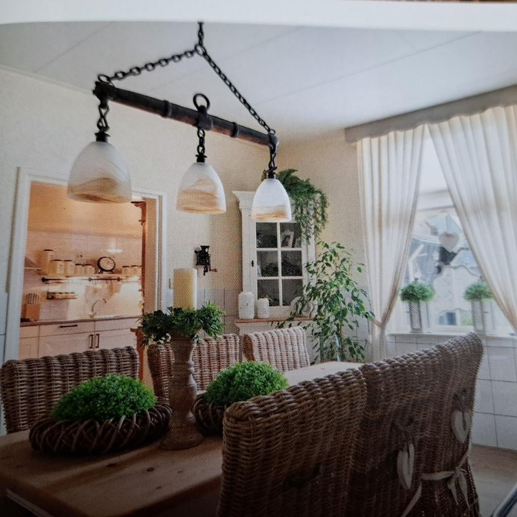 Hanglamp, antiek, stoer, vintage, tuinhuis, overkapping, bar, Huis en Inrichting, Barren, Ophalen