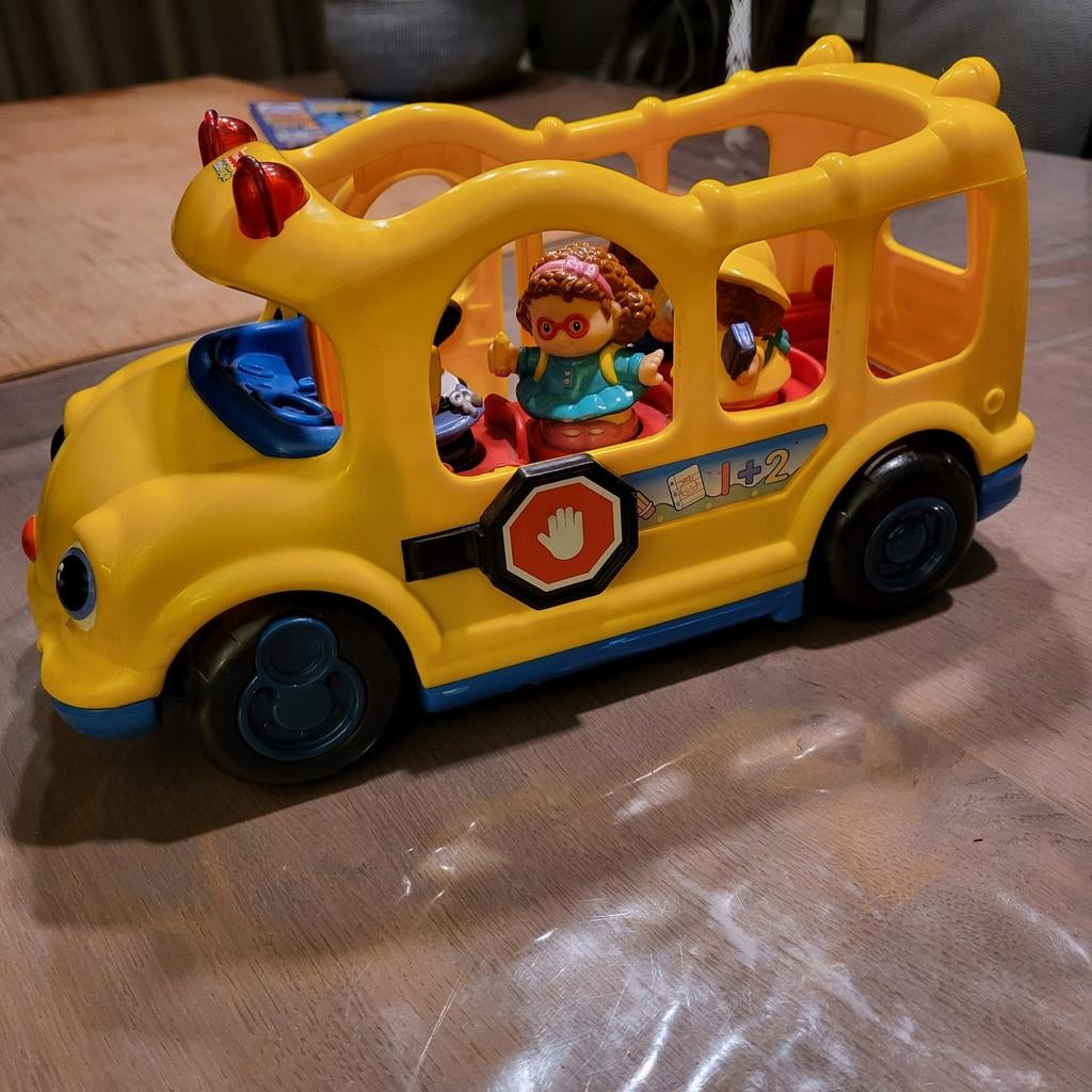 Leuke Little People schoolbus met figuren, Kinderen en Baby's, Speelgoed | Vtech, Ophalen of Verzenden, Zo goed als nieuw