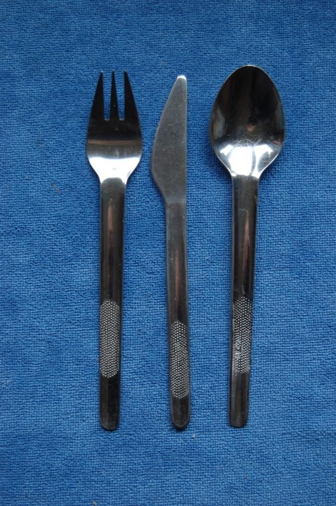 KLM: bestek, geribbeld handvat, Ophalen of Verzenden, Gebruikt, Overige typen