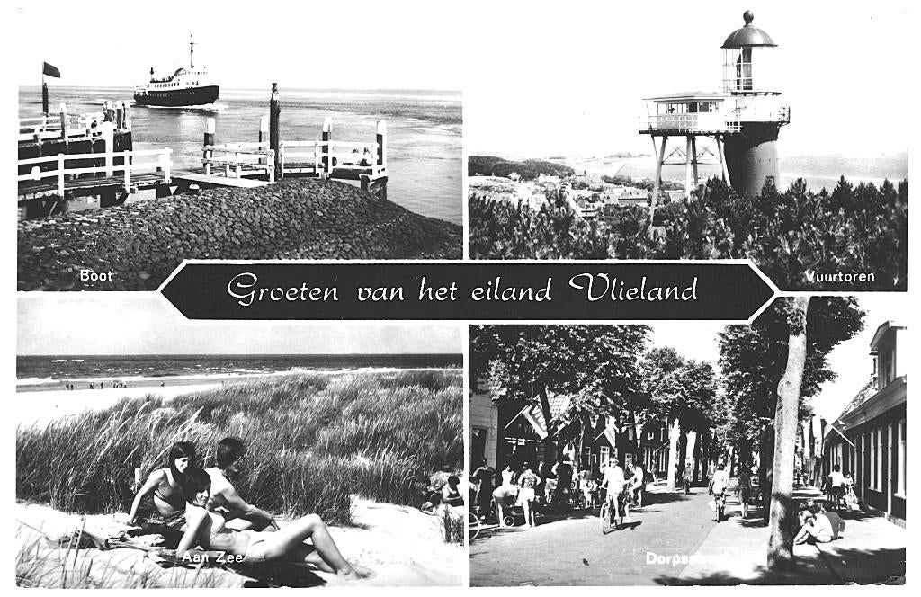 966219 Vlieland 1967 gel in 72 Gelopen met postzegel, Verzamelen, Ansichtkaarten | Nederland, Gelopen, Waddeneilanden, 1960 tot 1980