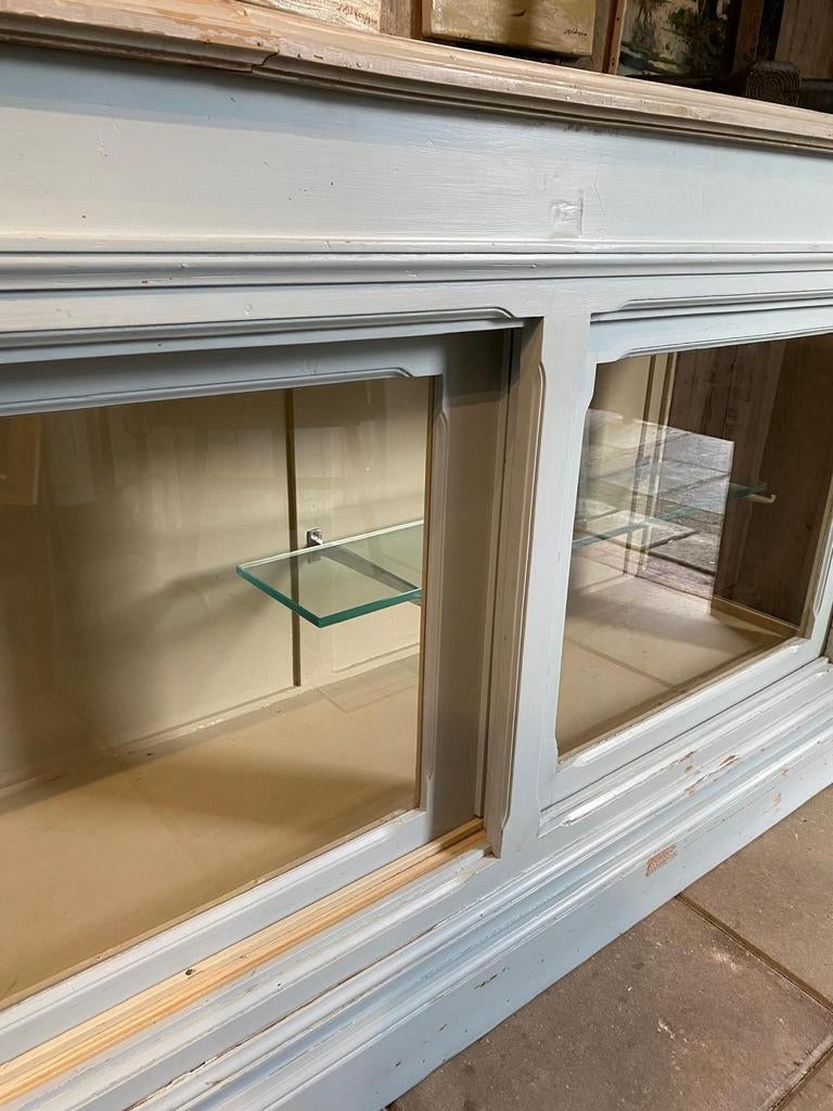 Franse landelijke balie toonbank vitrine kast, Ophalen