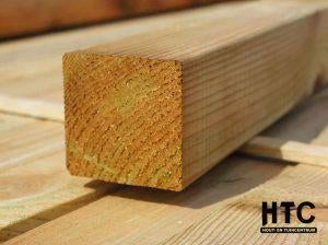 Geïmpregneerde tuinpalen 68x68x1800mm €3,50 per stuk!
