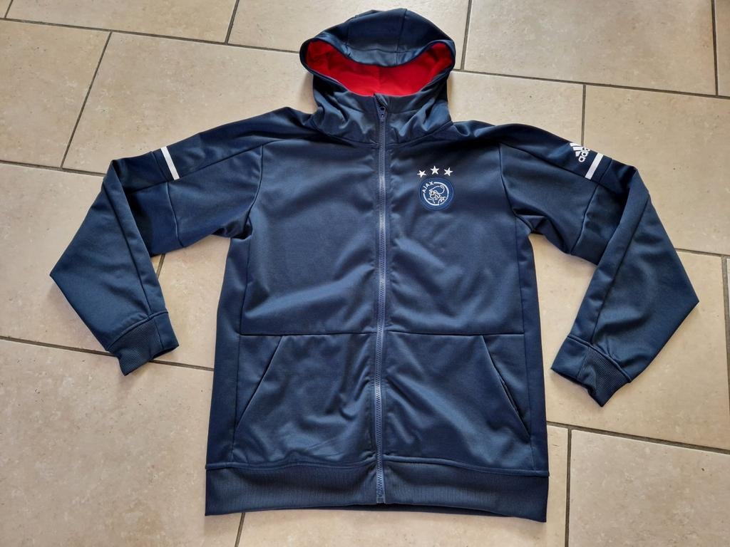 Ajax trainings jack hoodie maat XL, Kleding | Heren, Sportkleding, Blauw, Maat 56/58 (XL), Ophalen of Verzenden, Zo goed als nieuw
