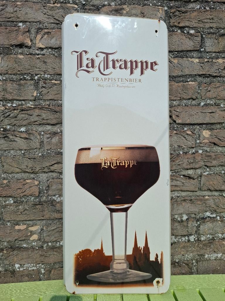 Emaillebord La Trappe trappist, Verzamelen, Biermerken, Nieuw, Reclamebord, Plaat of Schild, La Trappe, Ophalen of Verzenden