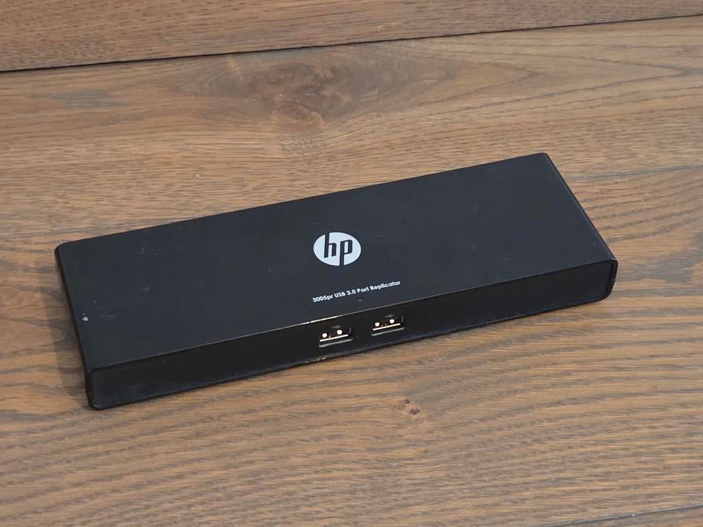 HP 3005pr USB 3.0 Port Replicator Docking Station, Computers en Software, Dockingstations, Ophalen, Docking station, HP, Laptop