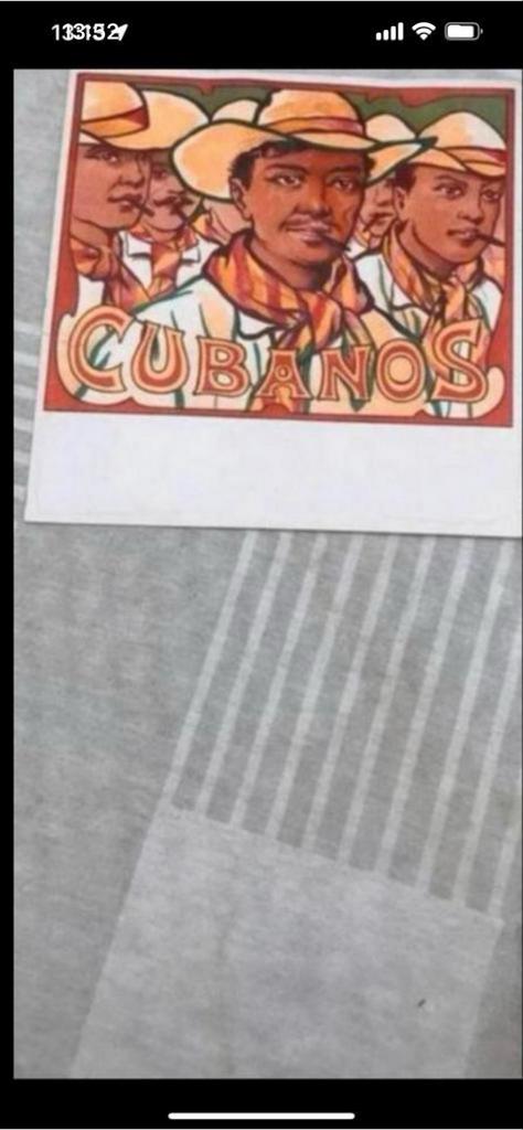 Oud reclameplaatje Cubanos sigaren, Ophalen of Verzenden, Gebruikt, Tabaksdoos of Verpakking