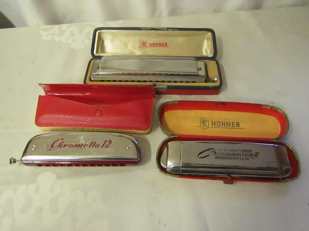 Hohner Mondharmonica's, Muziek en Instrumenten, Blaasinstrumenten | Mondharmonica's, Zo goed als nieuw, Overige typen, Met koffer of doosje
