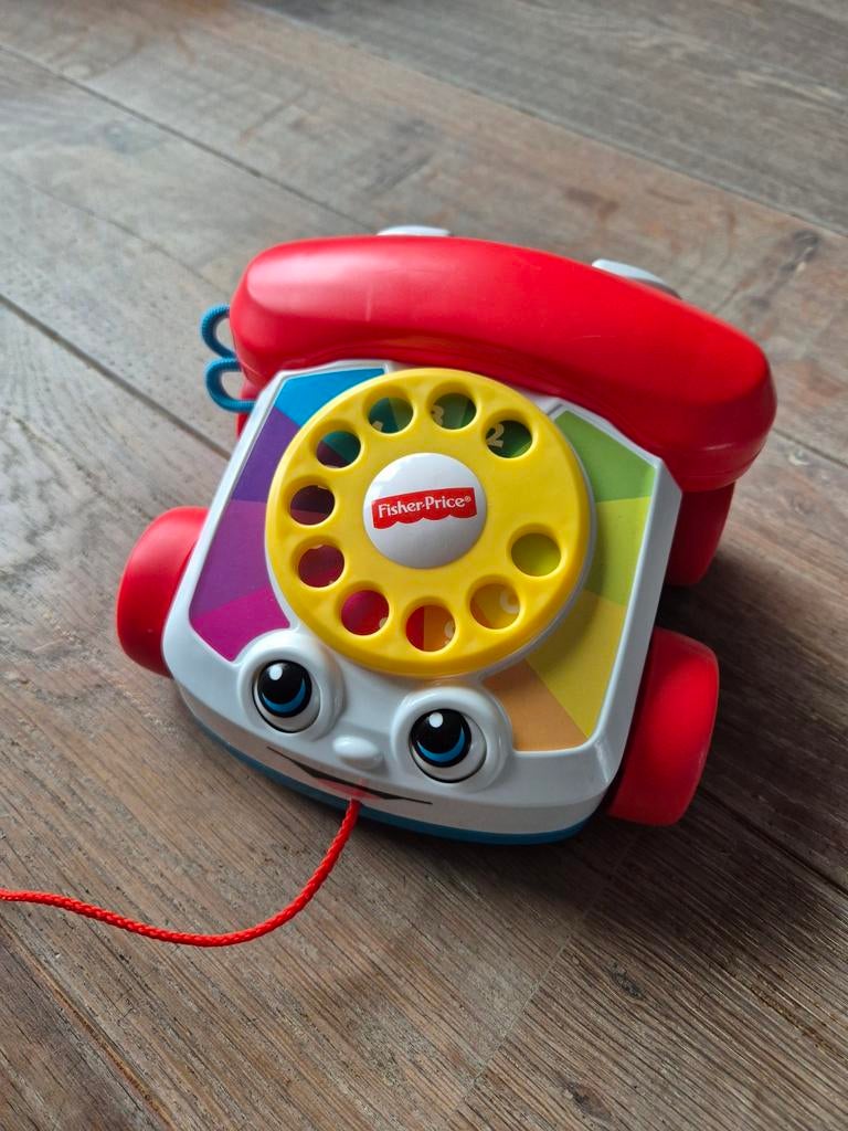 Fisher Price peutertelefoon met wieltjes, Ophalen of Verzenden, Zo goed als nieuw, Overige typen, Met wieltjes