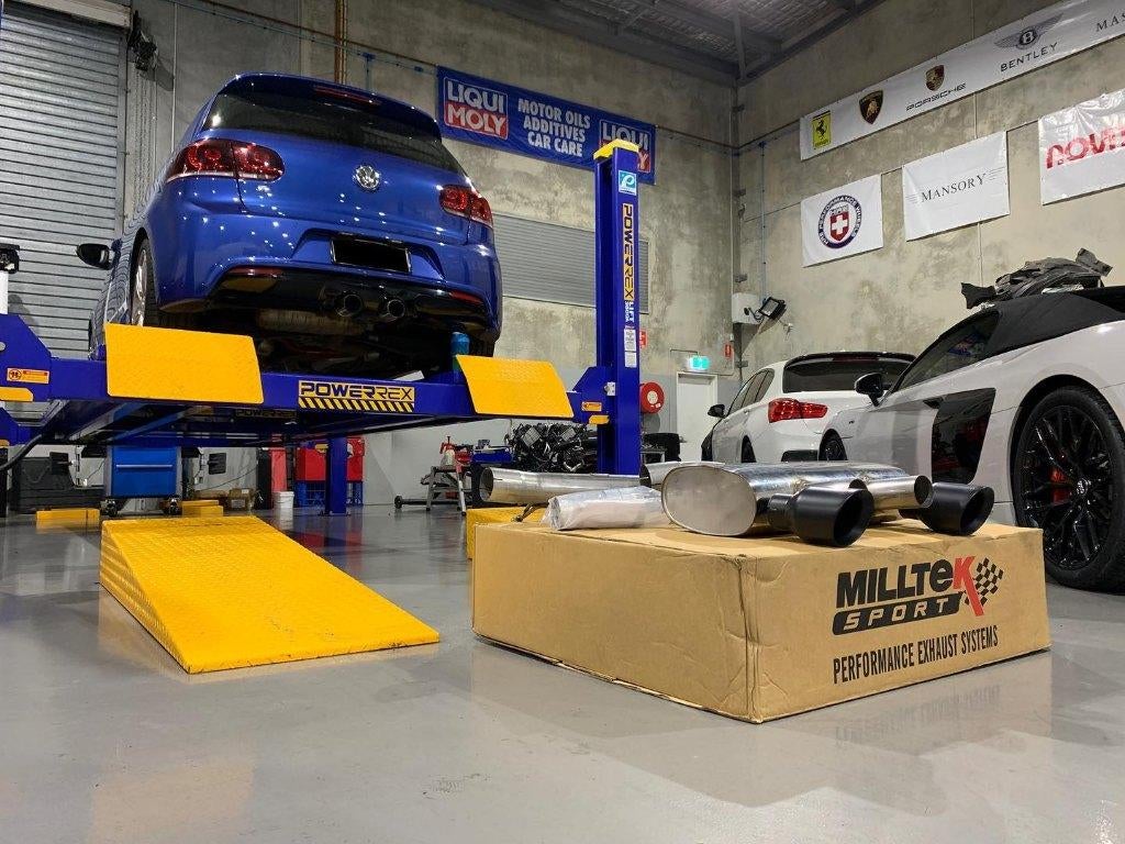 Milltek non-resonated catback uitlaat - VW Golf 6 R 09-13